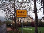 Ortseingangsschild Birkigt