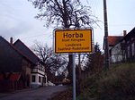 Ortseingangsschild Horba