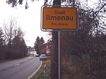 Ortseingangsschild Ilmenau