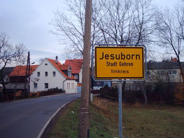 Ortseingangsschild Jesuborn