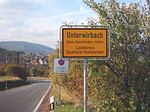 Ortseingangsschild Unterwirbach