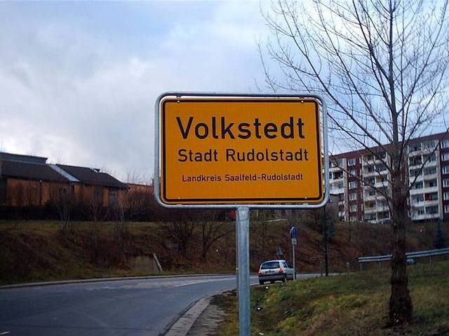 Ortseingangsschild Volkstedt